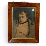Emile Lassalle (1813-1871) framed lithograph depicting Napoleon Bonaparte, based on the oil painting