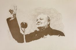 Signed Sarah Churchill Art, limited edition lithograph, part of the 'A Visual Philosophy of Sir