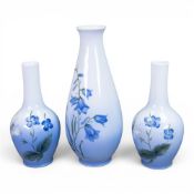 Royal Copenhagen porcelain, to include a pair of bud vases, hand-painted with butterflies and