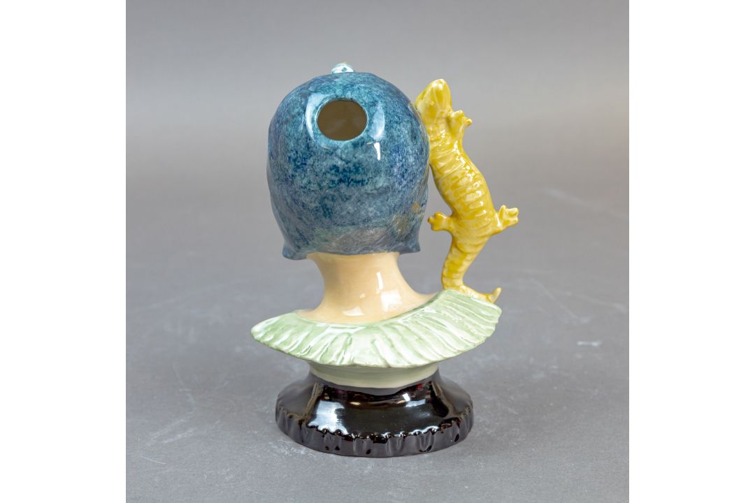 Peggy Davies rare 'Xenobia' Queen of the Nile Jug by Victoria Bourne. Original Colourway, limited - Image 3 of 5