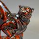 Anita Harris, stunning black & grey Cougar figurine with reactive glazes. Gold signed. H28cm - Image 2 of 7