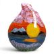 Anita Harris Cherry Blossom Teardrop vase H32cm. Gold signed. - Image 1 of 6