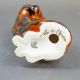 Anita Harris, Seated Cat figurine with glazed fusion Tiger effects H22cm. Gold signed. - Image 6 of 6