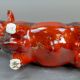 Anita Harris model of a Bull H14cm x L25cm. Gold signed. - Image 6 of 6