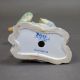 Wade underglaze model of a pair of Budgerigars by Faust Lang, dated 1939. (H: 19.5cm) - Image 6 of 6