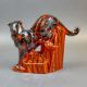Anita Harris, stunning black & grey Cougar figurine with reactive glazes. Gold signed. H28cm - Image 5 of 7