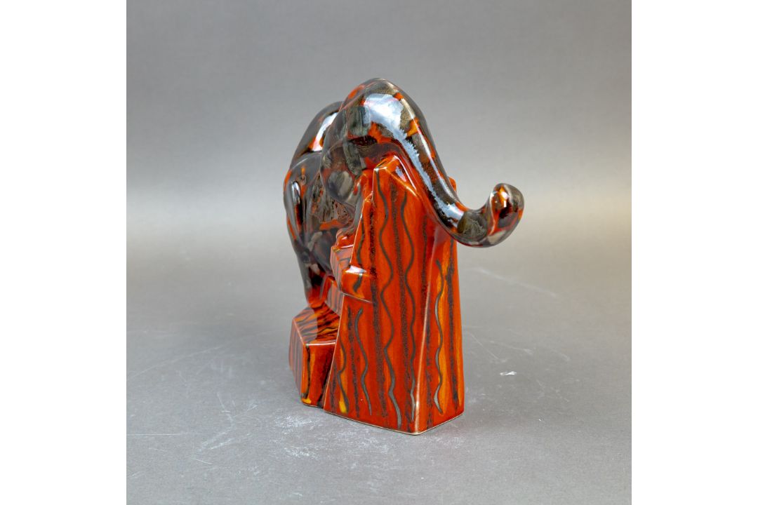 Anita Harris, stunning black & grey Cougar figurine with reactive glazes. Gold signed. H28cm - Image 6 of 7