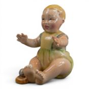 Rare Beswick figure of Baby with Hands. Height 8.5cm