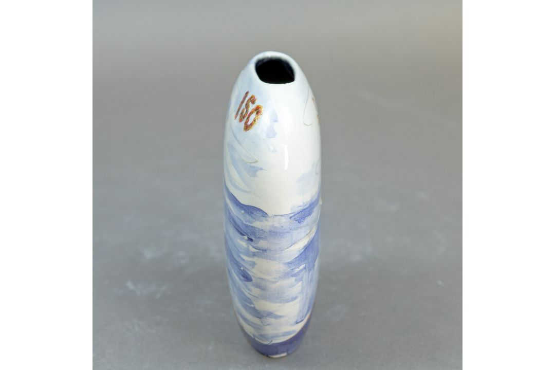 Anita Harris Churchill Anniversary 150 Purse vase H12cm. Gold signed. - Image 2 of 5