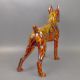 Anita Harris, huge impressive fireside model of an American Boxer Dog, H46.5cm x L49cm, Gold - Image 8 of 13