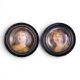 A pair of Doulton Burslem oval hand painted plaques, by Leslie Johnson, each decorated with a woman, - Image 1 of 5