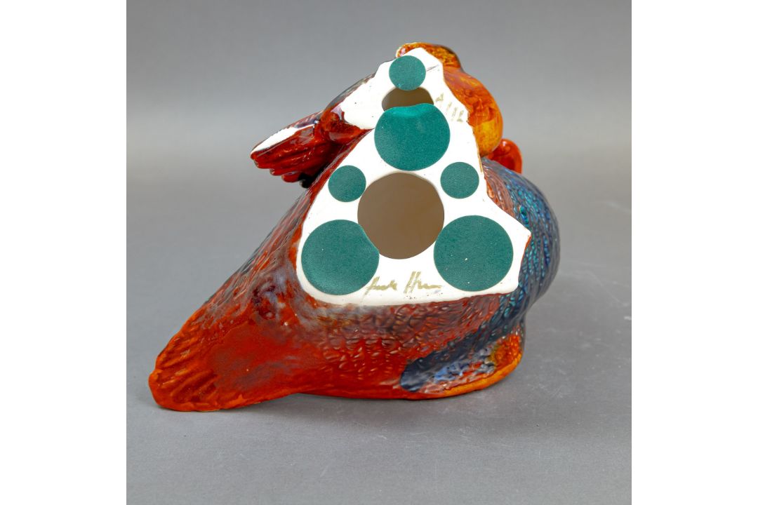 Anita Harris, Mother Duck & Chick. Stunning colours & wonderful feathers H28cm. Gold signed. - Image 5 of 5
