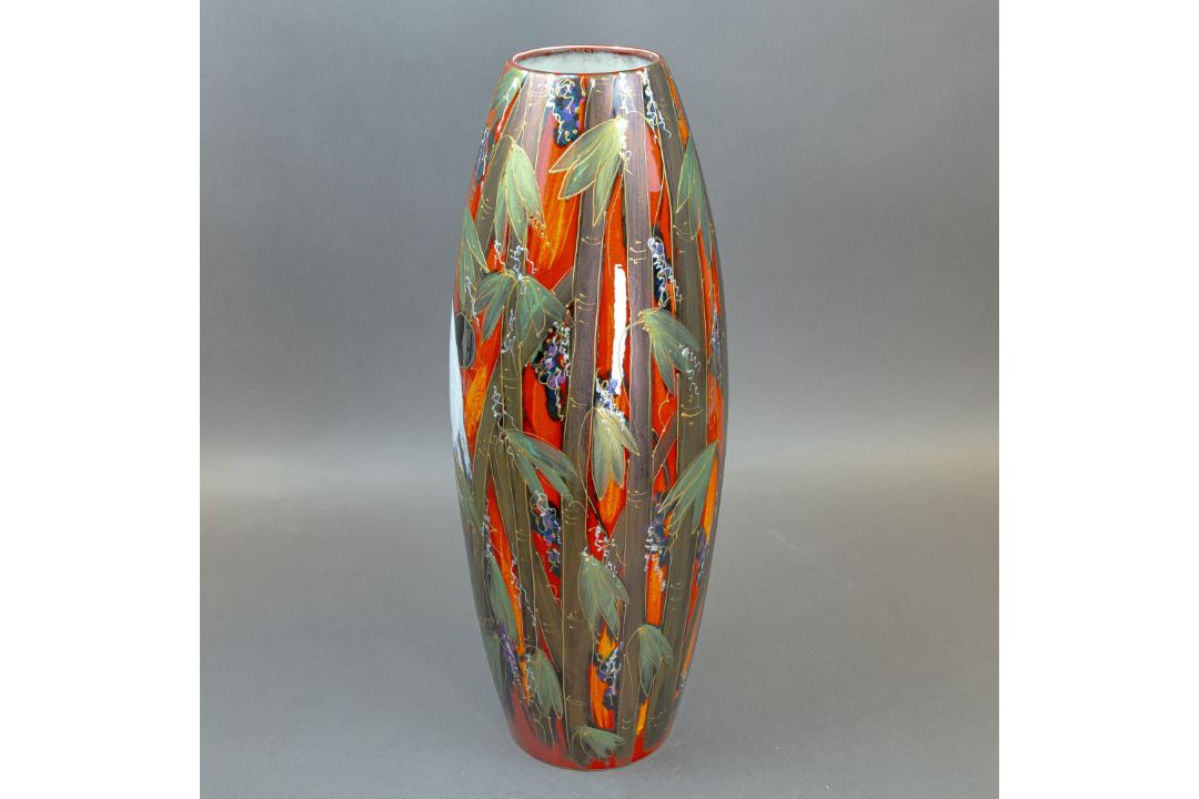 Anita Harris Prestige Giant Panda Havana vase H50cm, RRP £495. Gold signed. - Image 7 of 9
