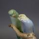 Wade underglaze model of a pair of Budgerigars by Faust Lang, dated 1939. (H: 19.5cm) - Image 2 of 6