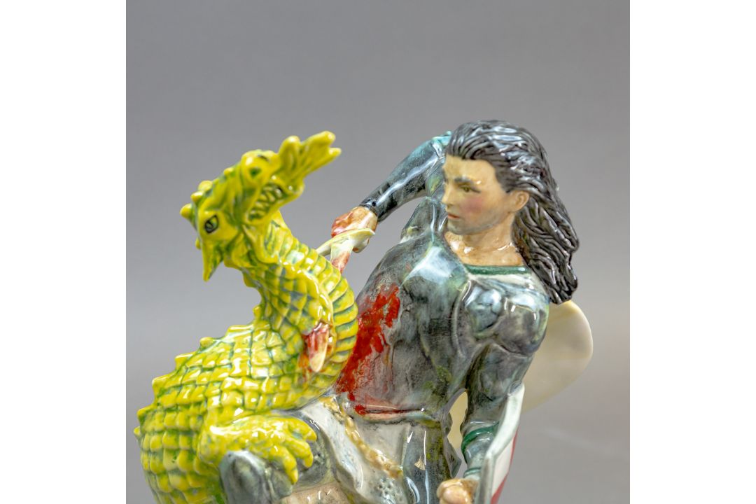 Kevin Francis George & the Dragon Artist Proof by John Michel. - Image 2 of 6