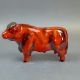 Anita Harris model of a Bull H14cm x L25cm. Gold signed. - Image 2 of 6