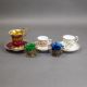 A group of five cups & saucers from various manufacturers, to include a Derby cup & saucer decorated - Image 2 of 7