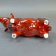 Anita Harris model of a Bull H14cm x L25cm. Gold signed. - Image 5 of 6