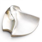 Bjorn Weckstrom for Lapponia, a silver Brooch from the Space Silver series, with figure inside, 23g,