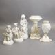 A group of ceramic pieces to include a pair of figures, boy & girl, both plainly decorated but - Image 2 of 12