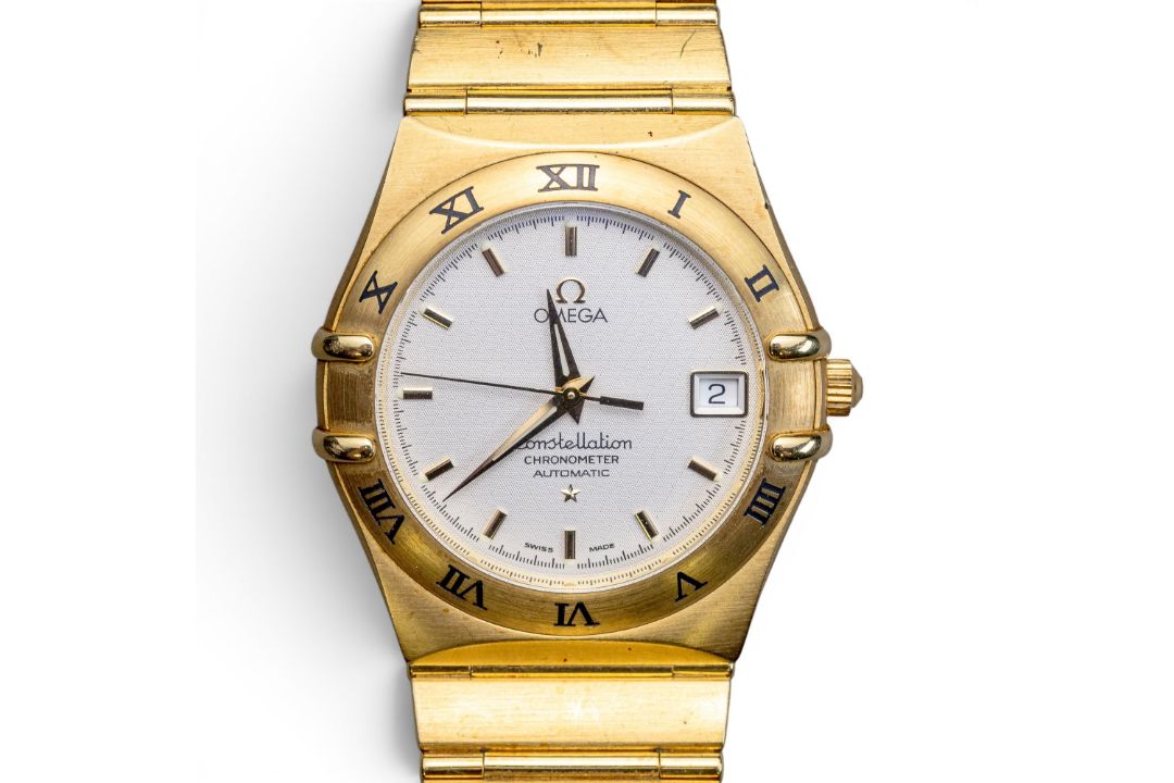 18ct gold Omega Constellation Chronometer automatic wristwatch with 18ct bracelet, d.3.75cm incl. - Image 1 of 14