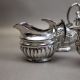 Late 19th/early 20th century ceramic chrome Lustre glaze tea pot, covered hexagonal, fluted sugar - Image 4 of 10
