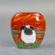 Anita Harris Valais black nosed Sheep purse vase H12cm. Gold signed. - Image 2 of 6