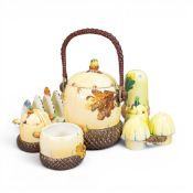 Early 20th century Burleigh Ware Acorn part tea and dinner set to include acorn-shaped serving dish,