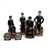 Lorna Bailey character figures of the 'Beatles Group' to include:- Paul McCartney L/E 25/100, George