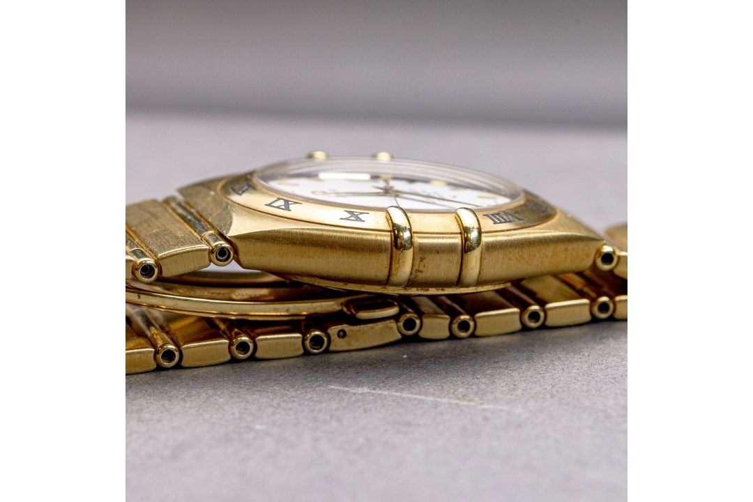 18ct gold Omega Constellation Chronometer automatic wristwatch with 18ct bracelet, d.3.75cm incl. - Image 9 of 14