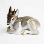Royal Copenhagen Porcelain figure of a Young Goat (Kid) no:2648 designed by Knud Kynn. H:-10cm