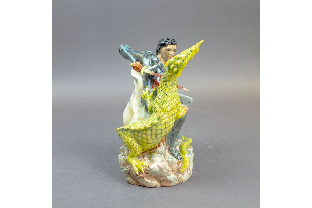 Kevin Francis George & the Dragon Artist Proof by John Michel. - Image 3 of 6