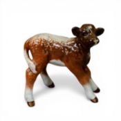 Beswick Dairy Shorthorn calf, model 1406C, h.7.5cm.