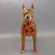 Anita Harris, huge impressive fireside model of an American Boxer Dog, H46.5cm x L49cm, Gold - Image 5 of 13