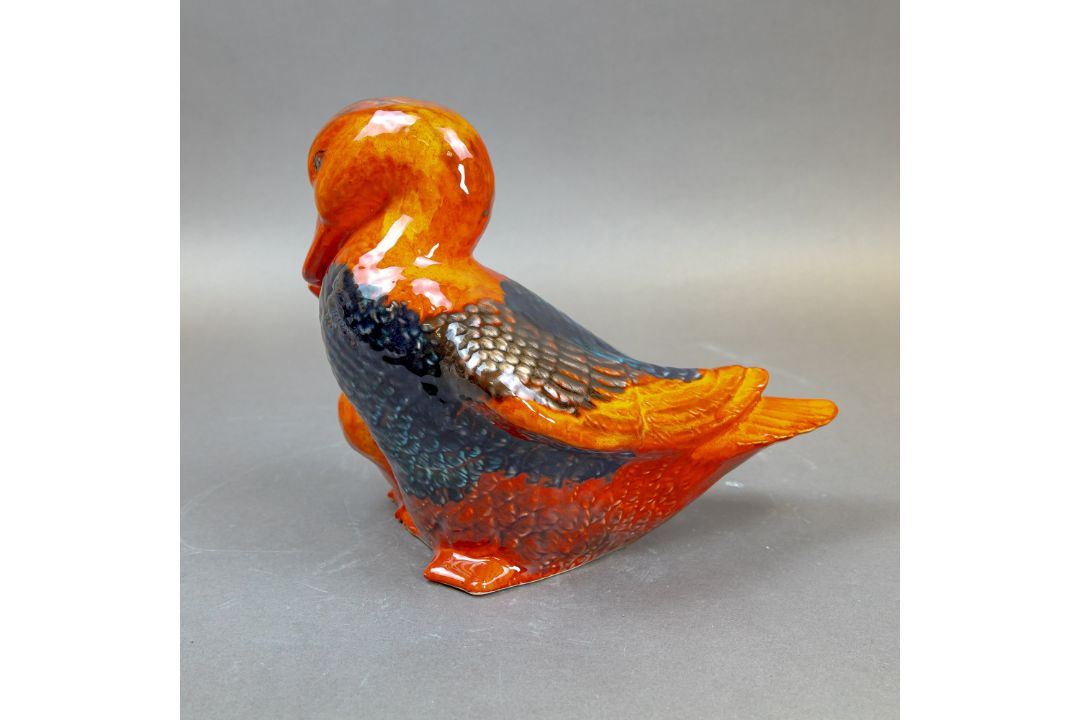 Anita Harris, Mother Duck & Chick. Stunning colours & wonderful feathers H28cm. Gold signed. - Image 3 of 5
