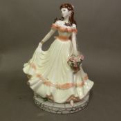 Coalport 'English Rose Collection 1999' Admired Miranda figure limited edition No. 714 /1000.