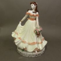 Coalport 'English Rose Collection 1999' Admired Miranda figure limited edition No. 714 /1000.