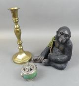 A mixed selection to include:- The Leonardo Collection resin type Gorilla, Chinese style Incense