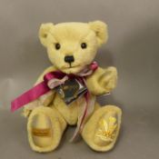 Boxed Merrythought Highgrove Teddy Bear, limited edition CoA No. 41/150, height 30cm.