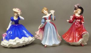 Three Royal Doulton Lady figures to include Patricia HN3365, Amy HN3316 & Mary HN3375 (3)