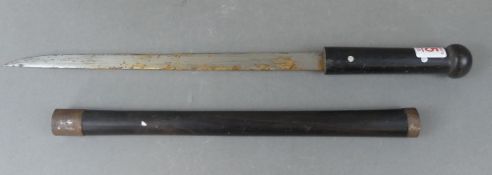 Late 19th/early 20th century concealed wooden sheathed knife. Collection only. Over-18s only. ID