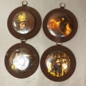 Staffordshire Fine Ceramic prints of Rembrandt's The Man with the Golden Helmet, The Night Watch,