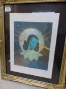 Framed print, titled Food for Thought, limited edition no.12 of 100, signed bottom left corner. (