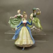 Three Royal Doulton lady figurines, Leading Lady HN2269, Buttercup HN2309 and Michele HN2234 (3).