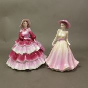 Two Coalport figurines, Daphne and Jennifer, height of tallest 20cm (2).