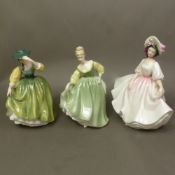 Three Royal Doulton figures, Fair Lady HN2193, Buttercup HN2309 and Sunday Best HN2698 (3).