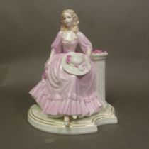 Coalport 'English Rose Collection 1992' May Queen figure limited edition 137 / 1000.