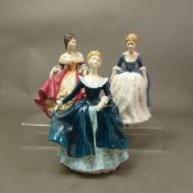 Three Royal Doulton lady figurines, Janine HN2461, Southern Belle and Alison HN2336 (3).