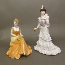Two Coalport lady figures 'Eugenie' & 'Artisan's Choice 2001' (2)