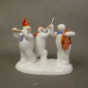 Boxed Coalport Characters The Snowman figurine All Together Now, limited edition. (Hairline to